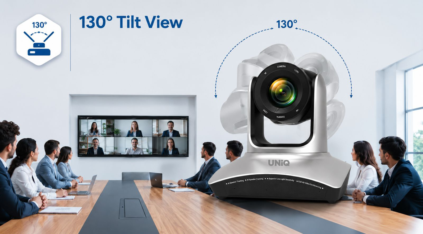 130° Tilt View